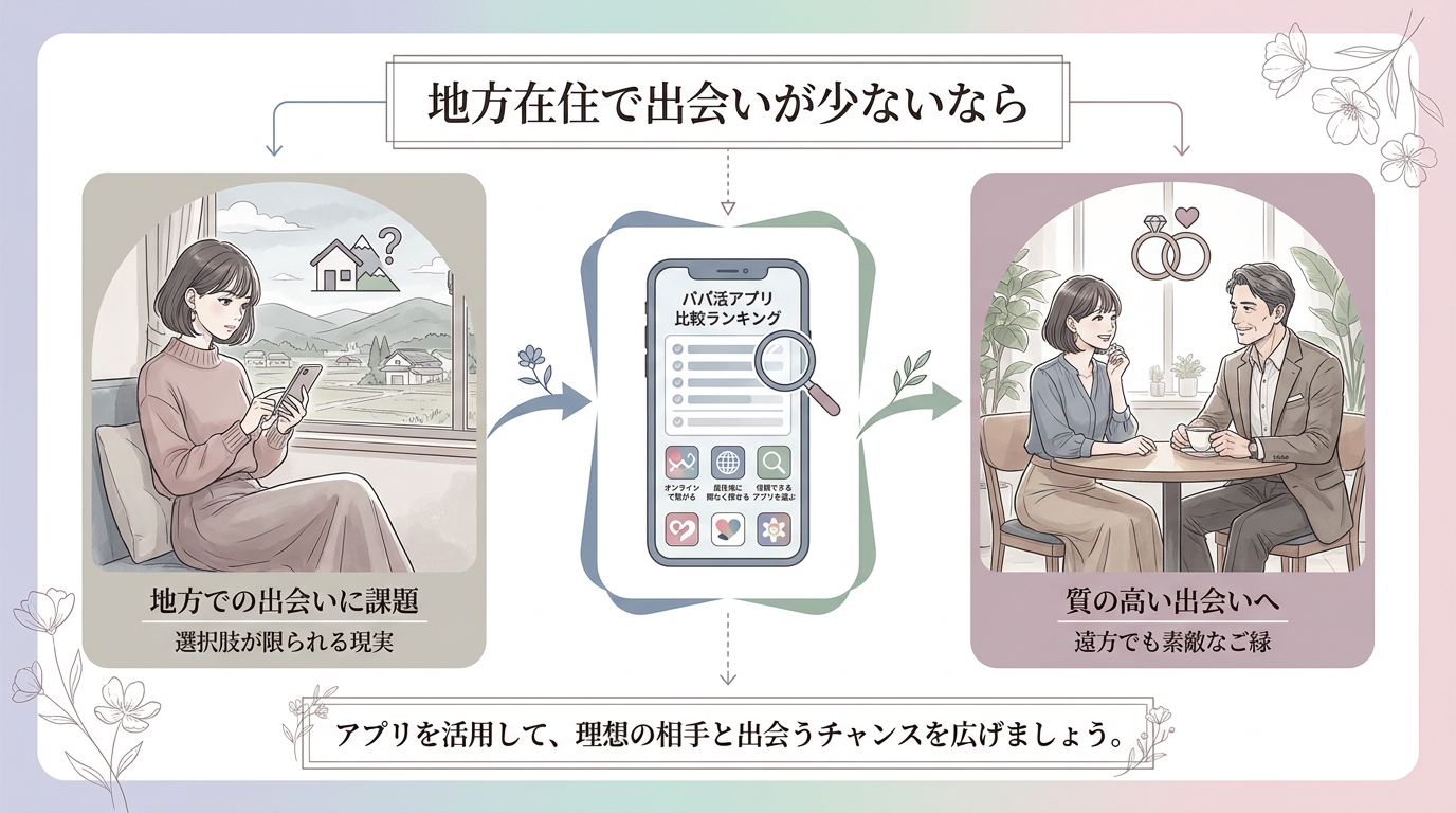 地方在住で出会いが少ないなら