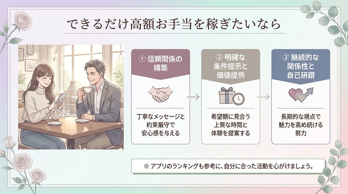 できるだけ高額お手当を稼ぎたいなら