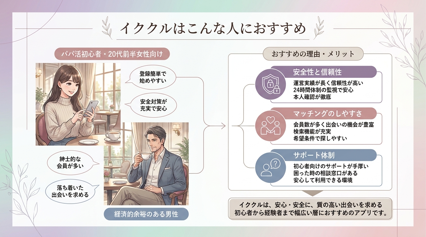 イククルはこんな人におすすめ