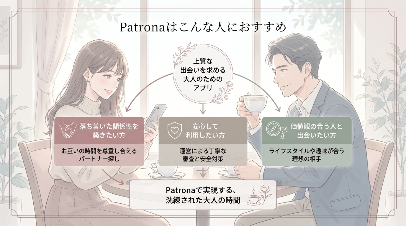 Patronaはこんな人におすすめ