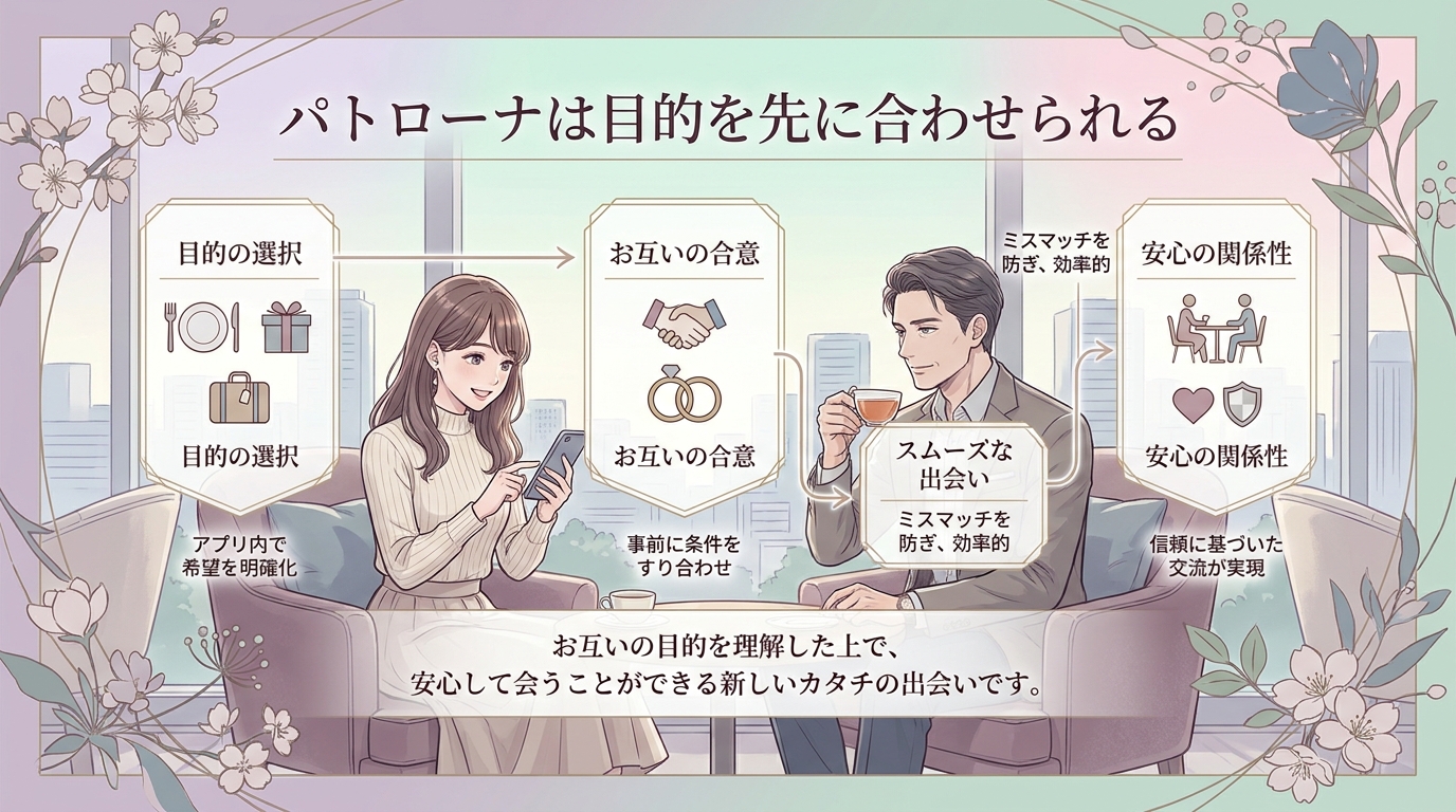 パトローナは目的を先に合わせられる